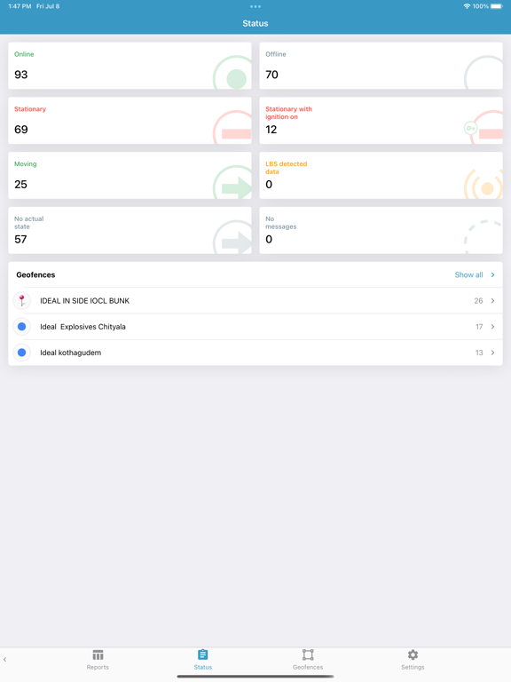TGG Tracking iPad screenshot