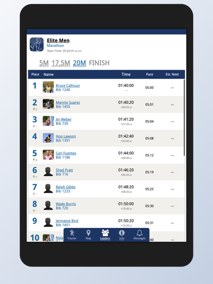 San Francisco Marathon Tracker