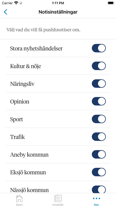 Smålands-Tidningen Nyhetsapp Screenshot