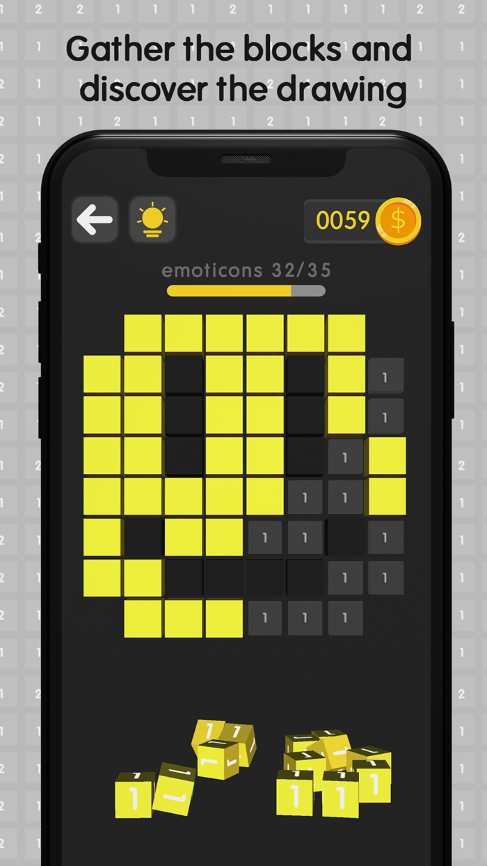 Coloring Pixels 8x8 3D Cubes