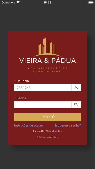Vieira & Padua Administradora Screenshot
