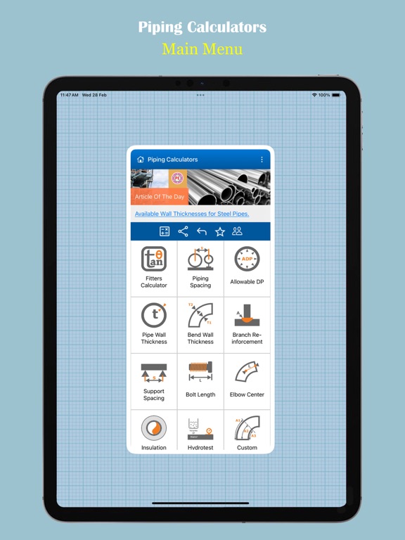 Piping Calculators App Price Drops