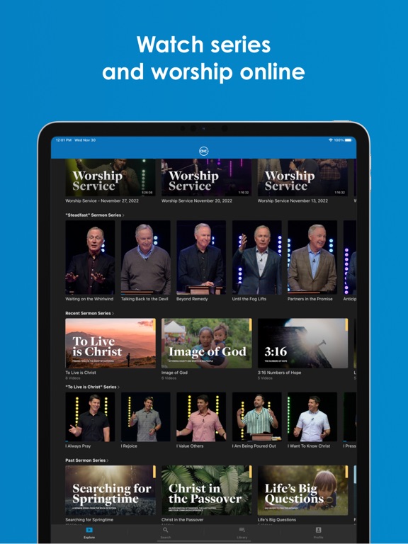 Oak Hills Church + iPad screenshot 3 - Lifestyle app
