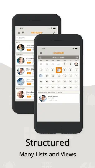 Capture d'écran de Contaqs - The Contact Manager sur iPhone 5