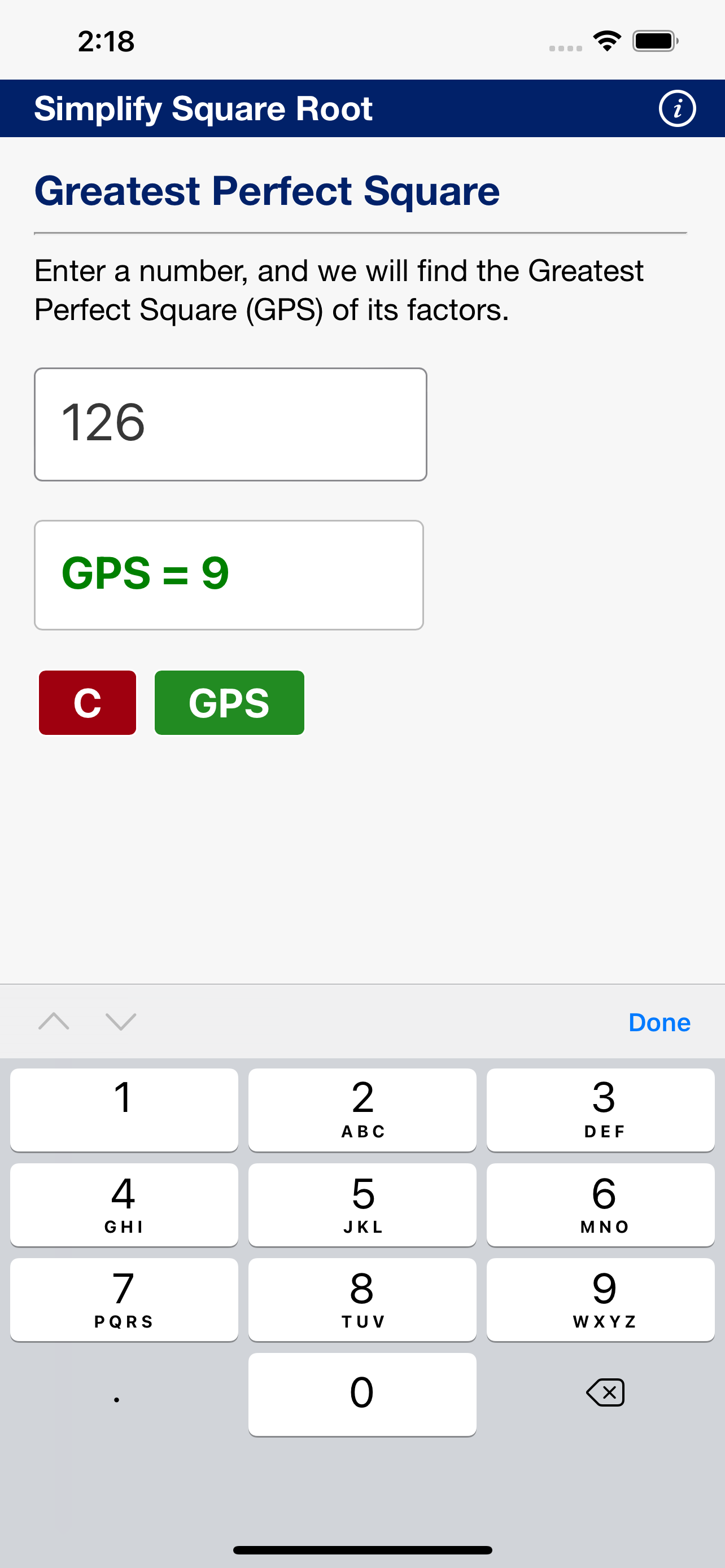 Simplify Square Root
