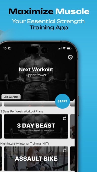 Screenshot #2 pour PHAT Workout Plan & Tracker