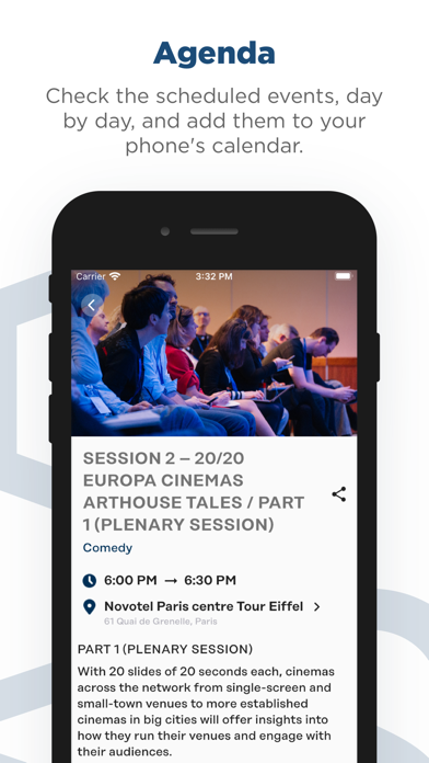 Europa Cinemas App Screenshot