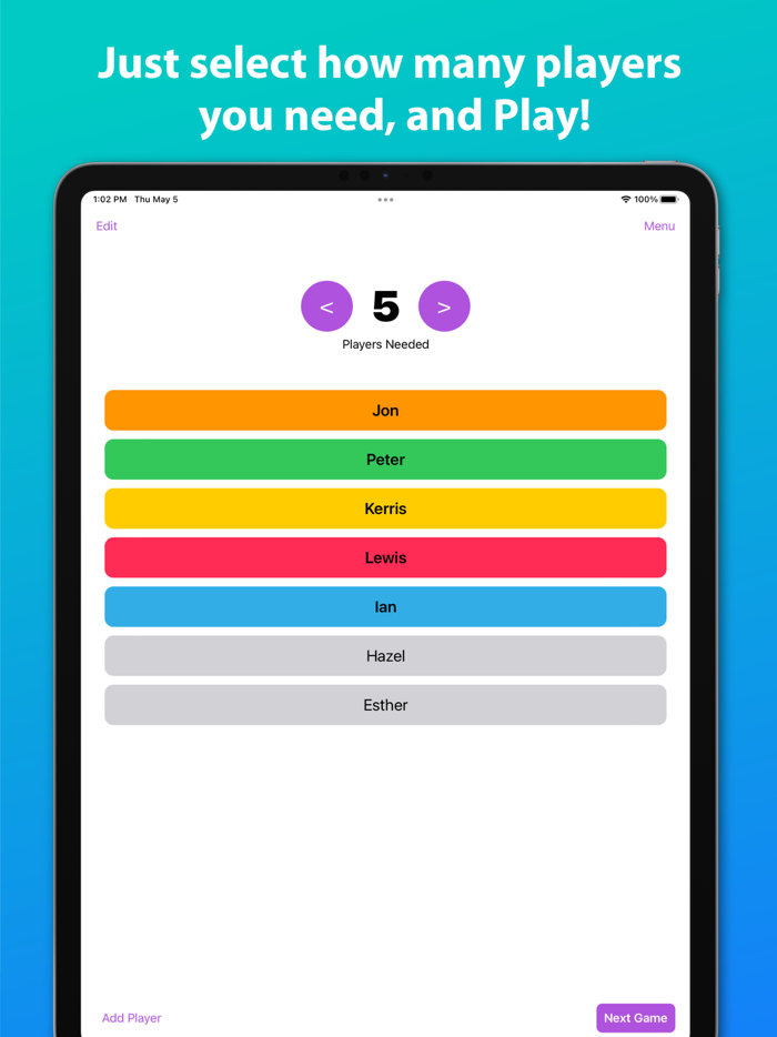 PlayRight Picking Players