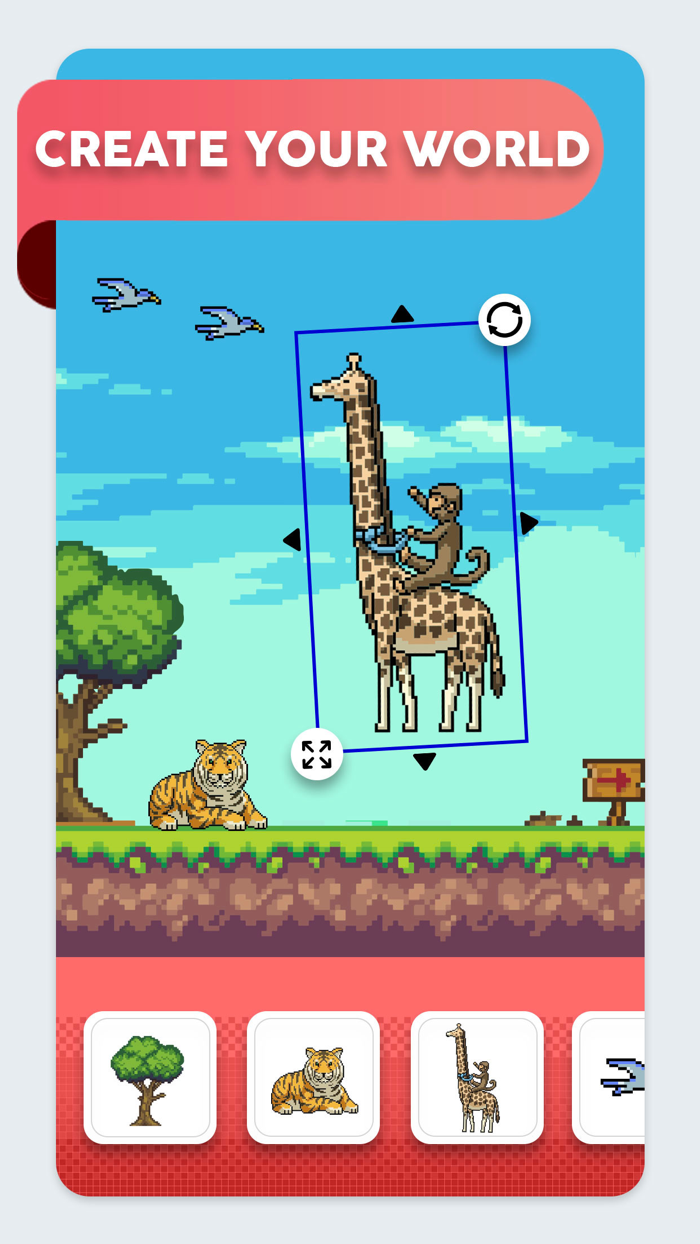 Pixel World Maker puzzle app