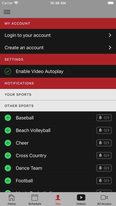OUAZ Athletics Screenshot