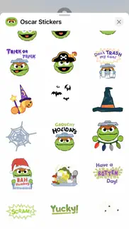 oscar the grouch stickers iphone screenshot 2