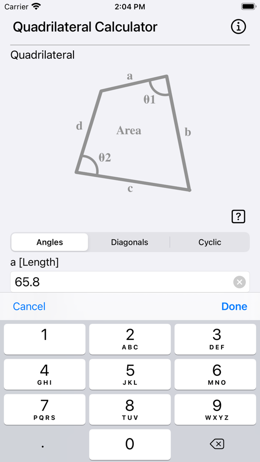 #7. Quadrilateral Calculator (iOS) By: Heng Jia Liang