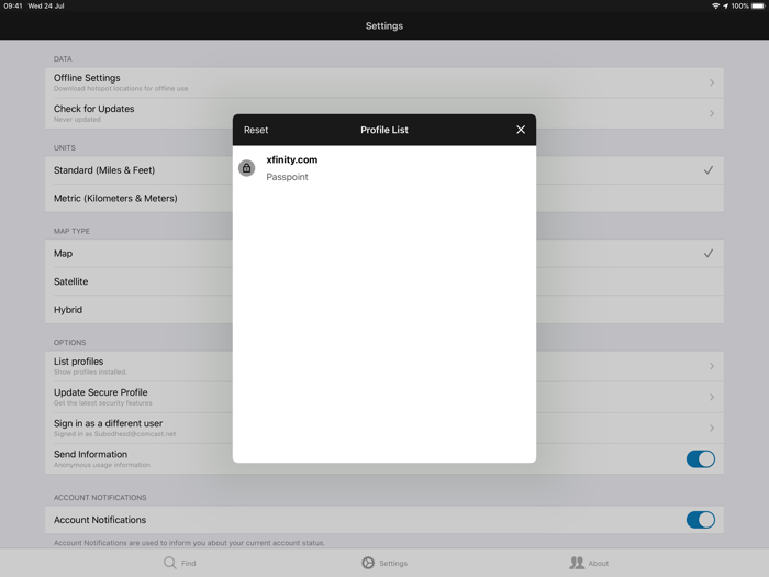 Xfinity WiFi Hotspots