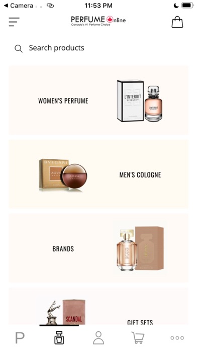 PerfumeOnline.ca Screenshot