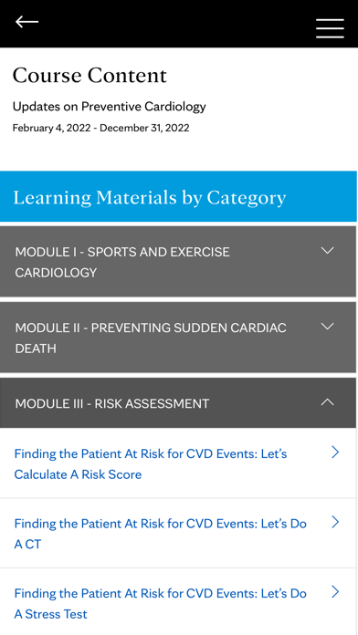 Mayo Clinic Cardiovascular CME Screenshot