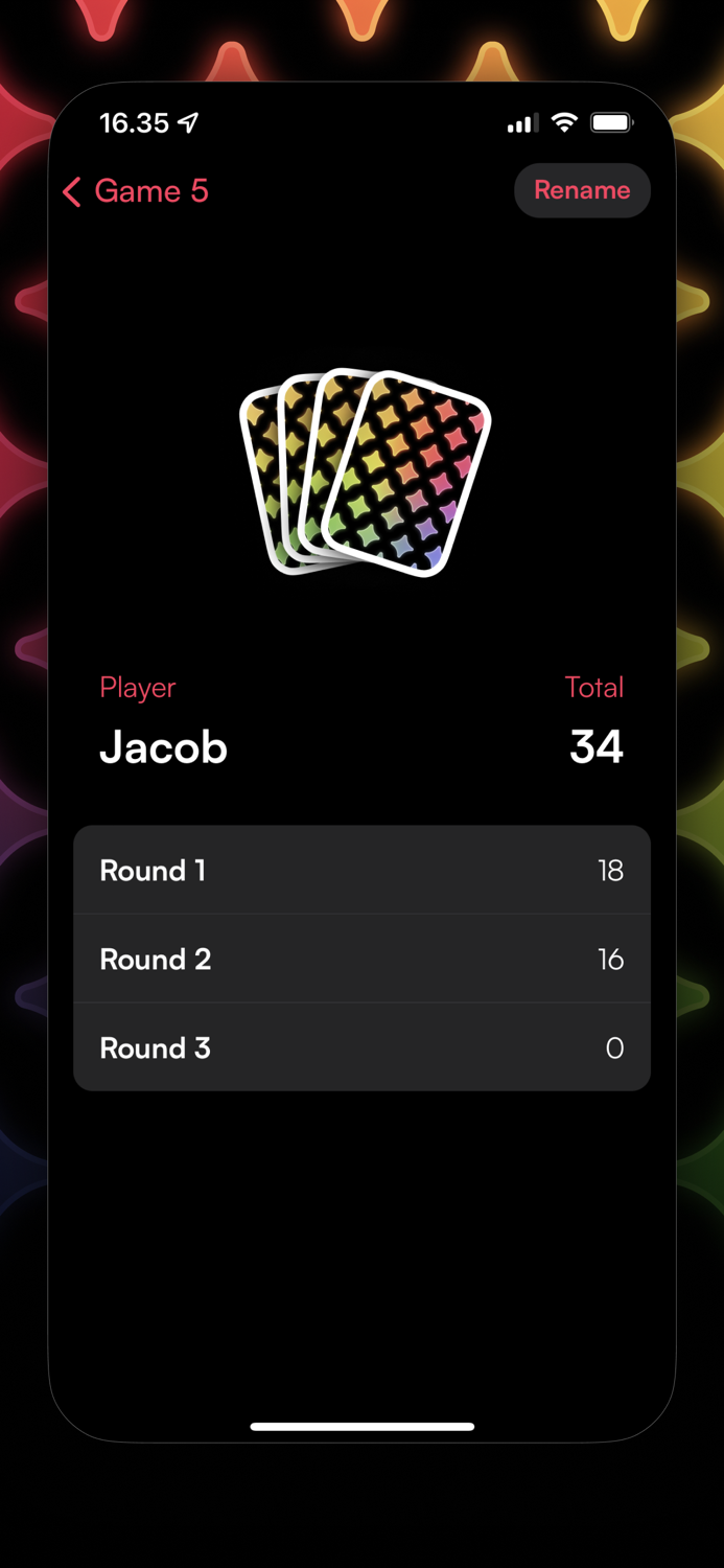 Another Round – Point tracker