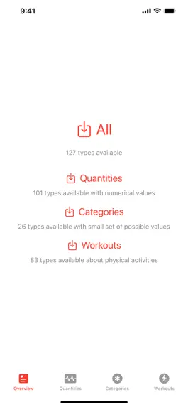 Game screenshot Simple Health Export CSV apk