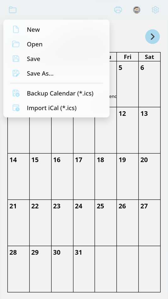 #4. EZ Calendar Maker (iOS) 由: Brandon Stecklein