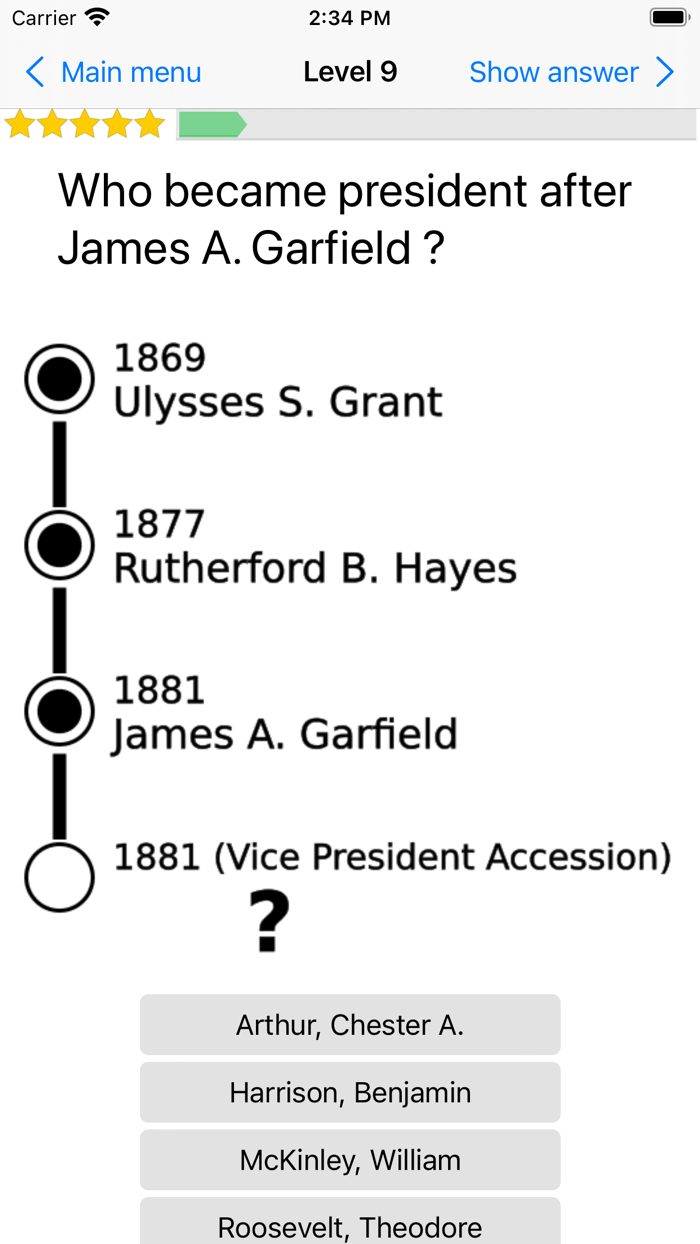 OneMileNorth POTUS Quiz