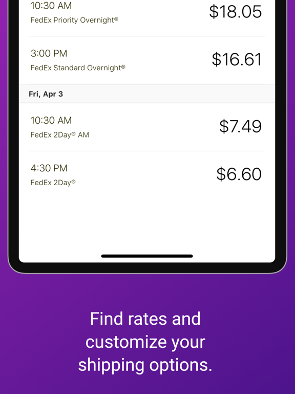 FedEx Mobile iPad screenshot 6 - Business app