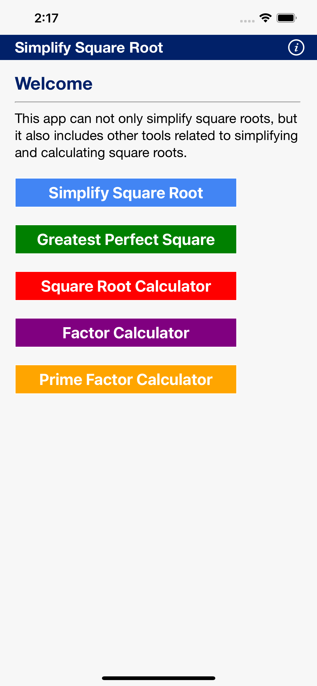 Simplify Square Root