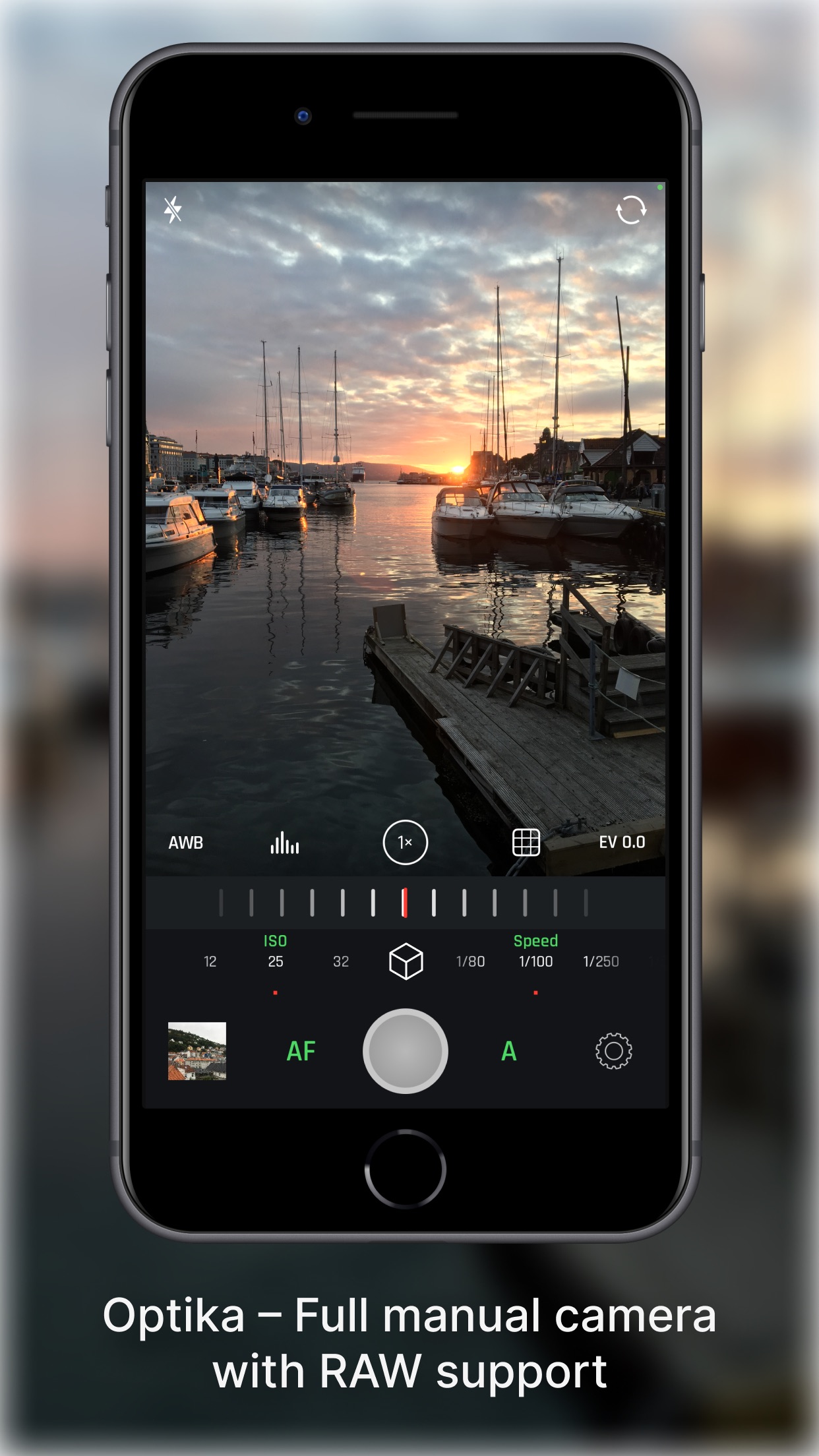 Screenshot do app Optika – Pro Manual Camera