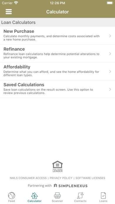 Bank of the San Juans Mortgage Screenshot