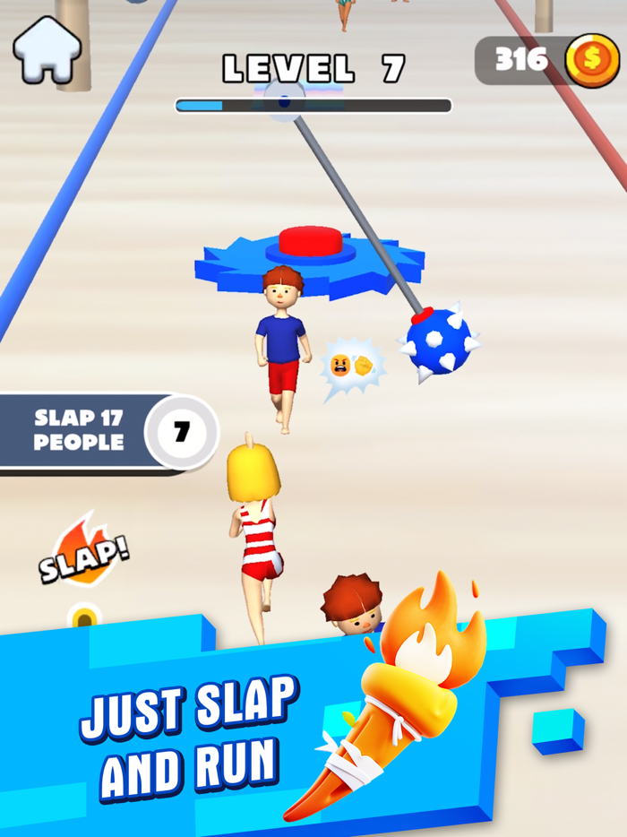 Beach Runner Prank Slap and Run