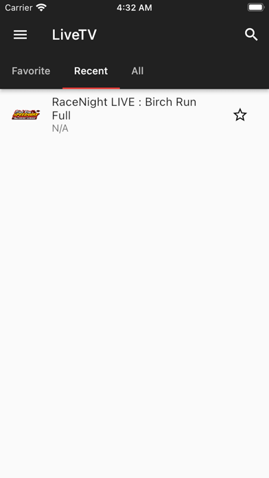 RaceNight TV Player Screenshot