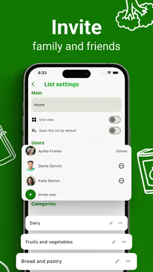 Grocery List & Planner - Green screenshot 3