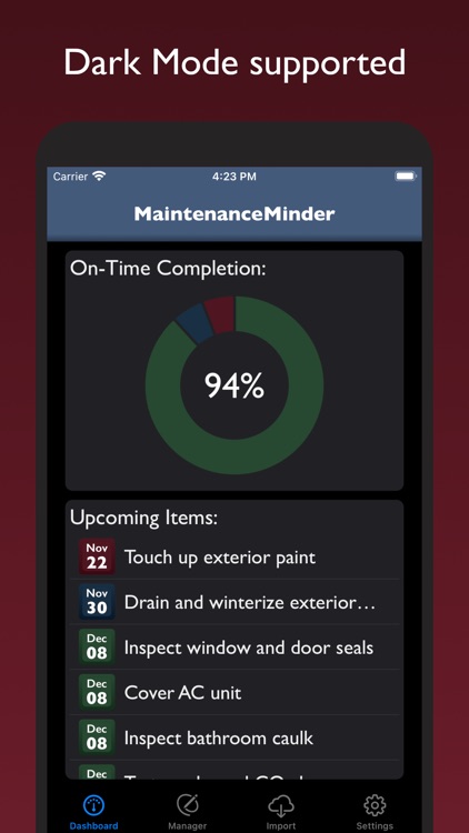 MaintenanceMinder: Task List screenshot-4