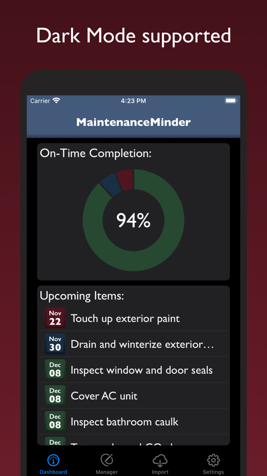#5. MaintenanceMinder: Task List (iOS) 由: Mark Steward