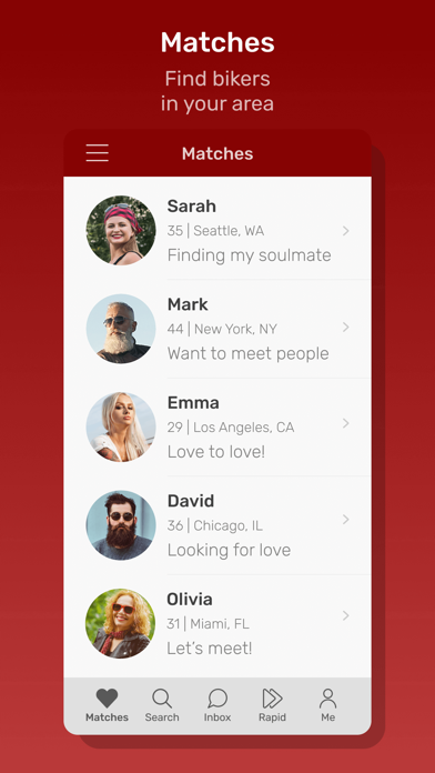 Biker Planet Dating App Screenshot