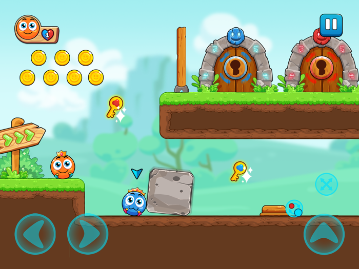 Red and Blue Ball Heroes