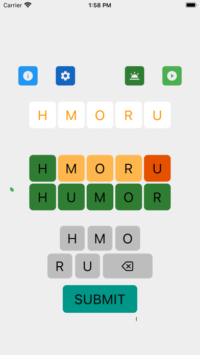 eXcramble Word Scramble Games Screenshot