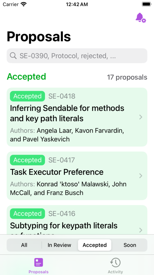 #2. Proposal Monitor (iOS) Podle: Victor Martins