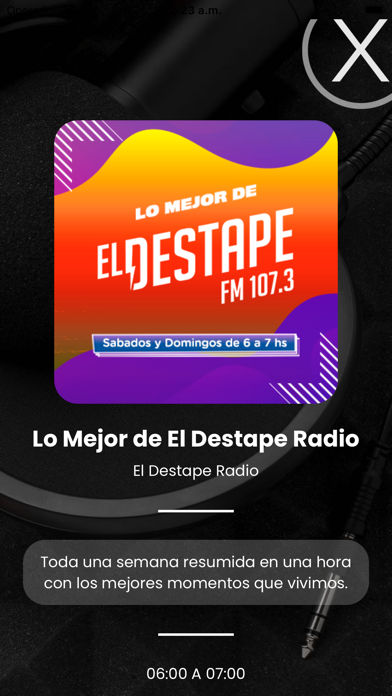 El Destape Radio Screenshot
