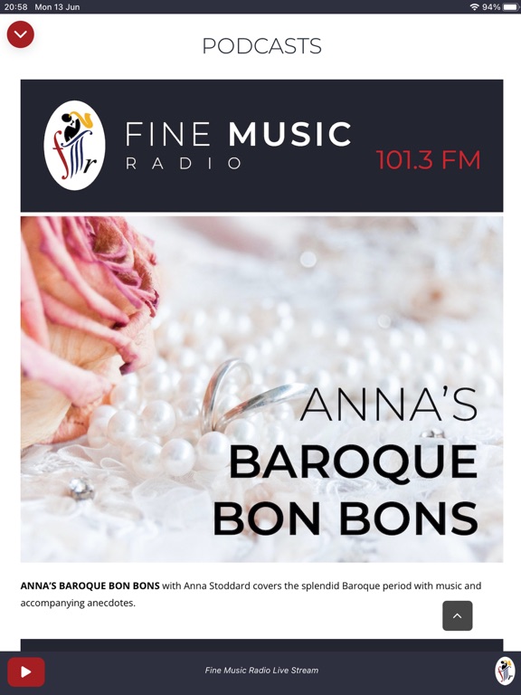 Fine Music Radio iPad screenshot 5 - Music app