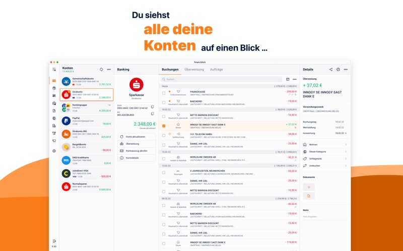 Screenshot #1 pour finanzblick Online-Banking