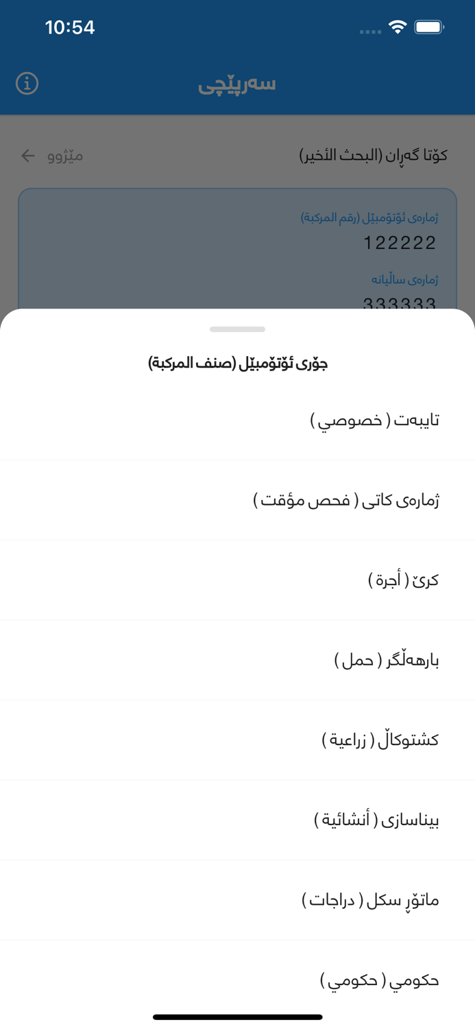 سەرپێچی Sarpechy غرامات