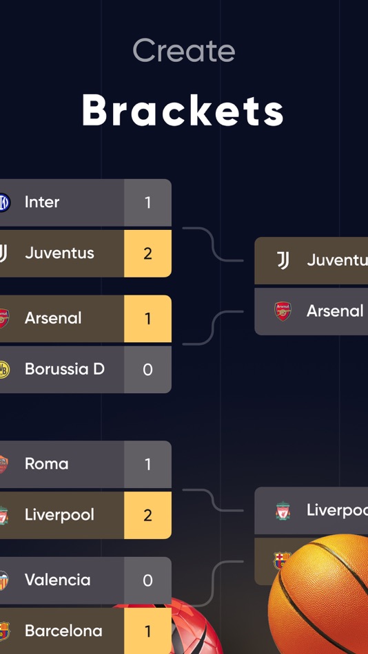 #1. Tournament: bracket team maker (iOS) Podle: Dmitriy Beloglazov