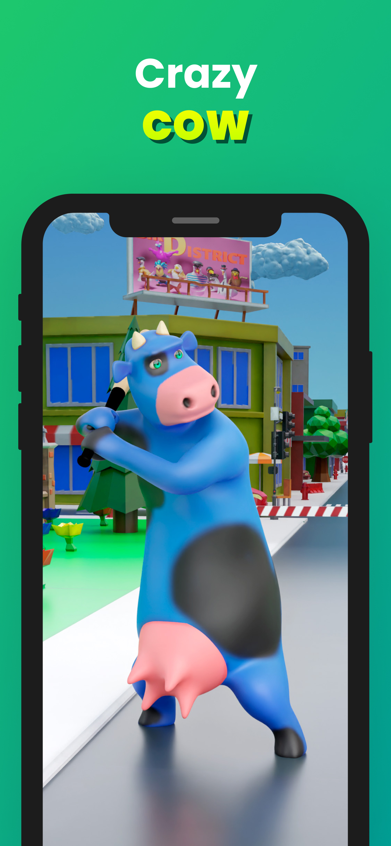 Crazy Cow: Test your strength