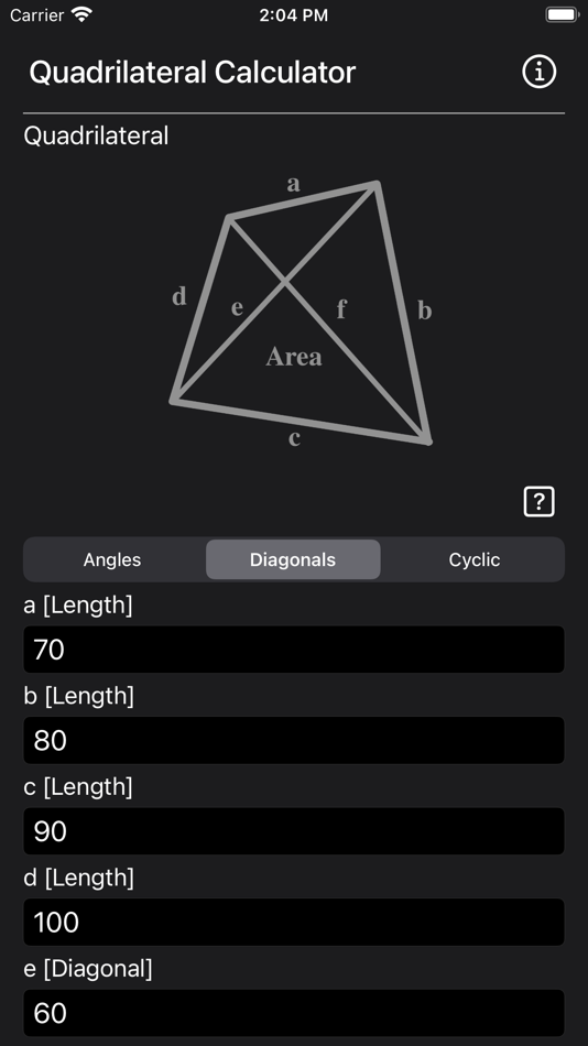 #4. Quadrilateral Calculator (iOS) By: Heng Jia Liang