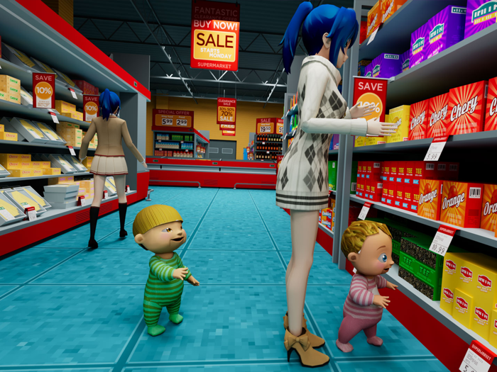 Twin Baby Life Simulator Game