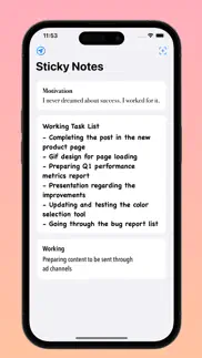9sticky - notes widget iphone screenshot 2