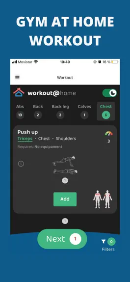 Game screenshot Gym at Home Workout apk
