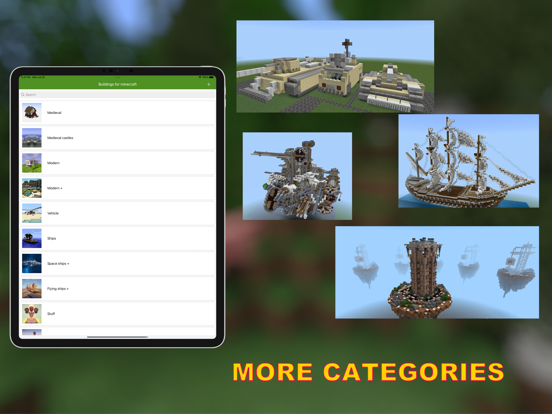 Buildings for Minecraft PE iPad screenshot 4 - Entertainment app