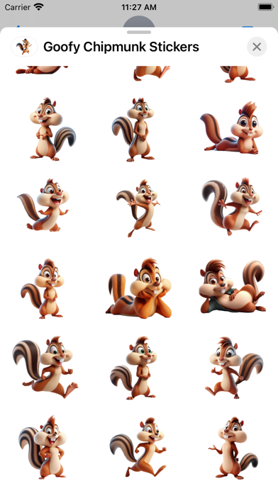 Screenshot #2 pour Goofy Chipmunk Stickers