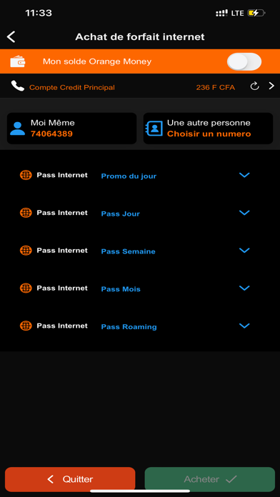 Orange Money Burkina Faso Screenshot
