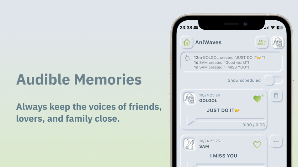 #3. BuddyWave - Voice Diary Log (iOS) By: tsubasa ichiba